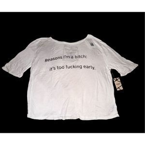 New Daydream Nation WHITE Reasons Tee Medium